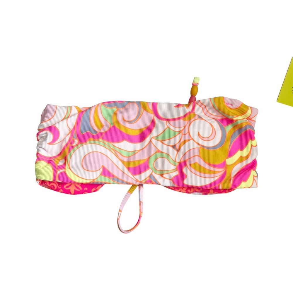 Maaji NWT Bellini Key Strapless Bandeau Bikini Top Women's Medium Reversible - Picture 3 of 8